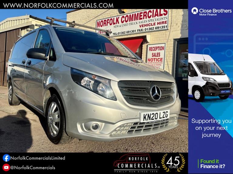 2020 Mercedes-Benz Vito 110CDI Progressive Van PANEL VAN Diesel Manual