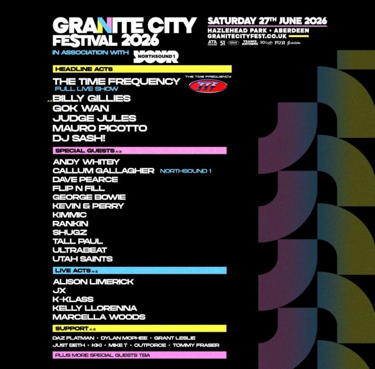 2 Granite City Festival 2026 VIP Tickets - Saturday 27th June