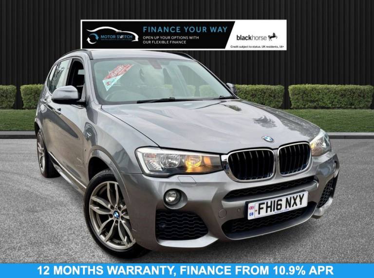 2016 16 BMW X3 2.0 20D M SPORT SUV 5DR DIESEL AUTO XDRIVE EURO 6 (S/S) (190 PS) 