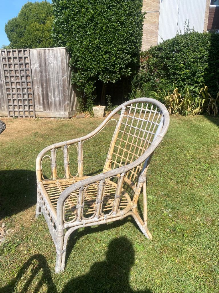 Pair of Rattan Garden Chairs - Good Condition