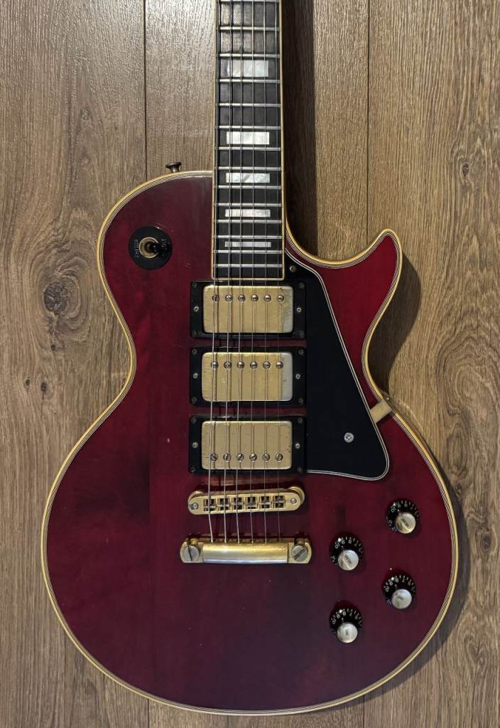 1976 Gibson Les Paul Custom Original 3-Pickup Wine Red - Trades