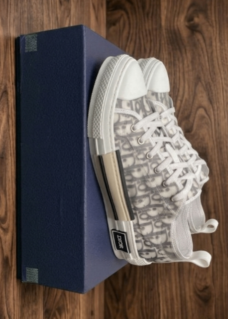 Dior B23 Low-Top Trainers - White, UK Size 5, Brand New