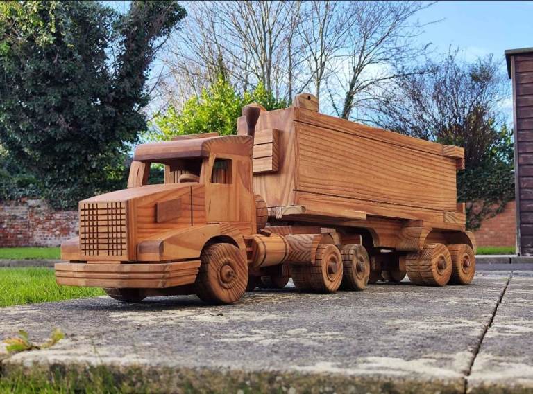 image for Big wooden lorry Mack Kenworth truck