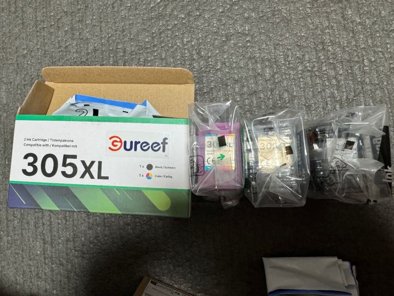 305XL Ink Cartridges Combo Replacement for HP 305 Ink Cartridges Black and Colour