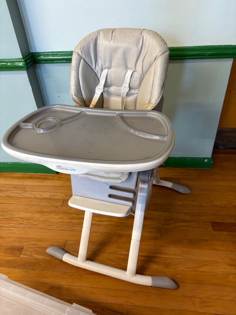 Baby Einstein High Chair with Tray – Grey, Good Condition