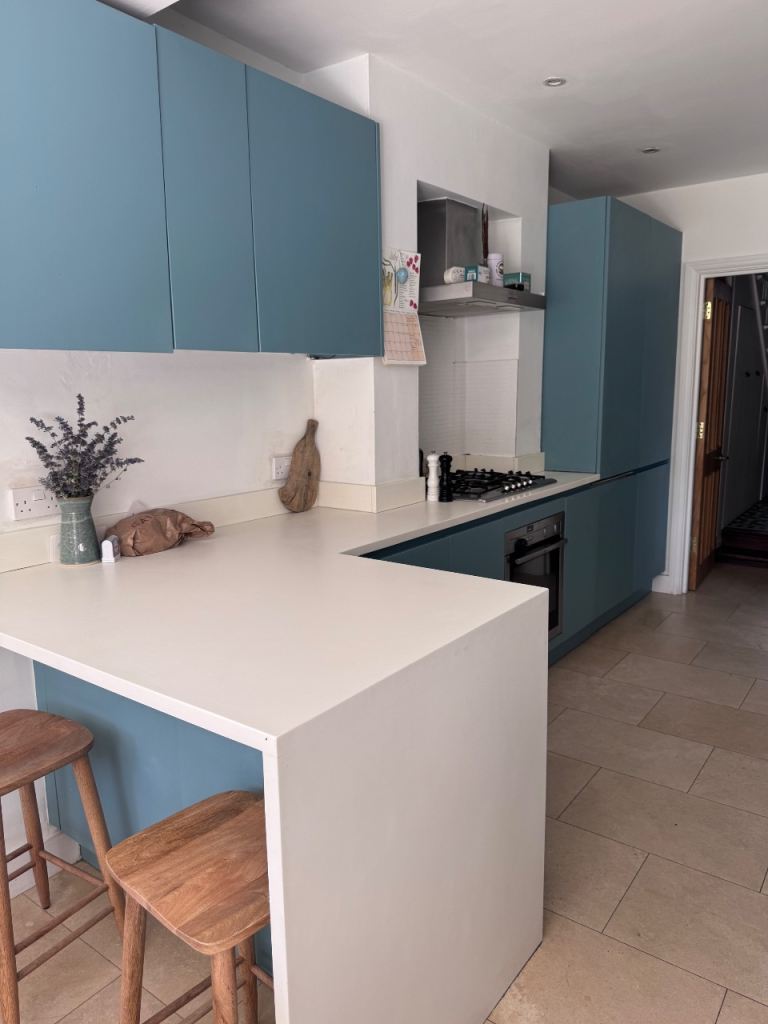 Egermann Kitchen Units in F&B Blue Stone