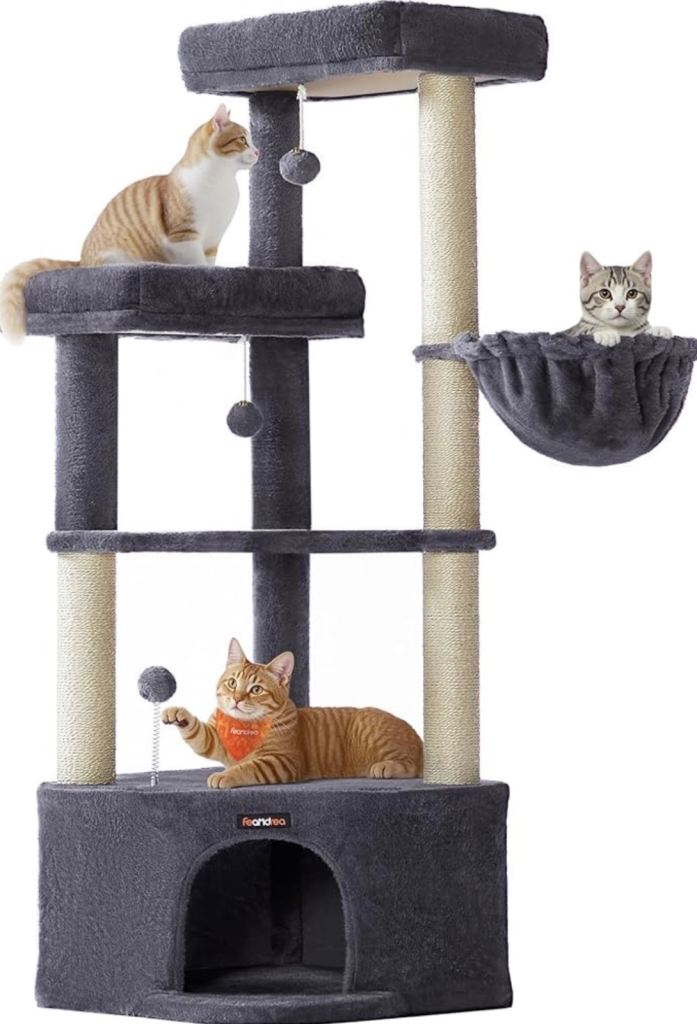 SOLD SOLD Feandrea Large Cat Tree Tower Dark Grey New in sealed packaging