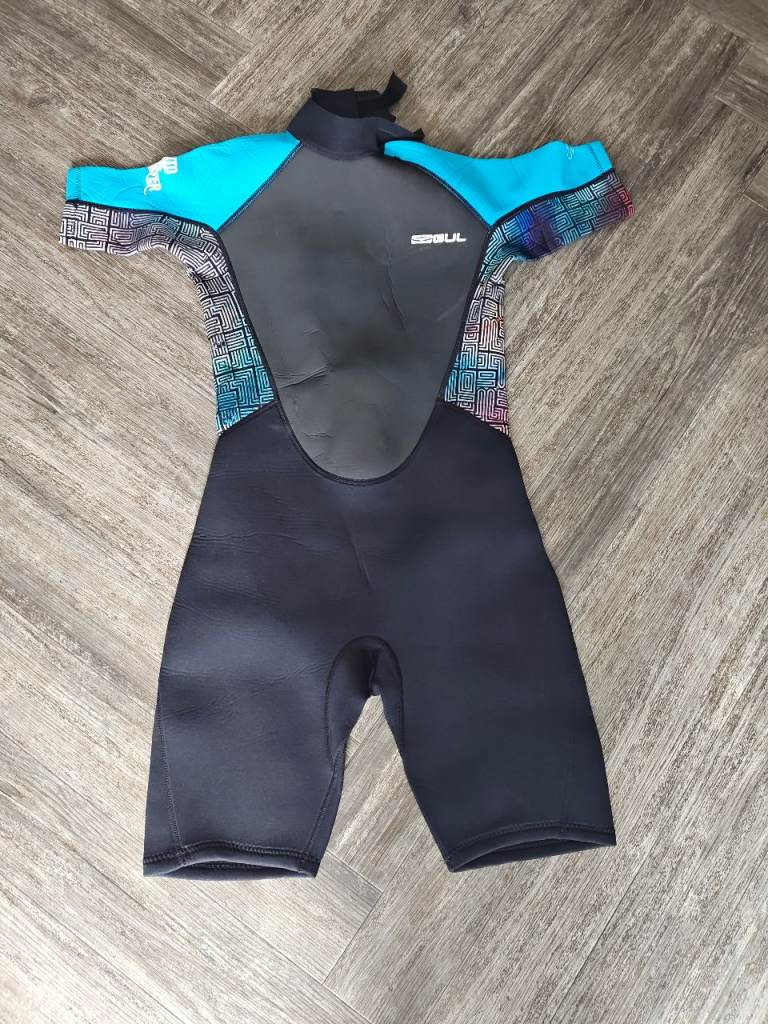 Junior XL gul shorty wersuit