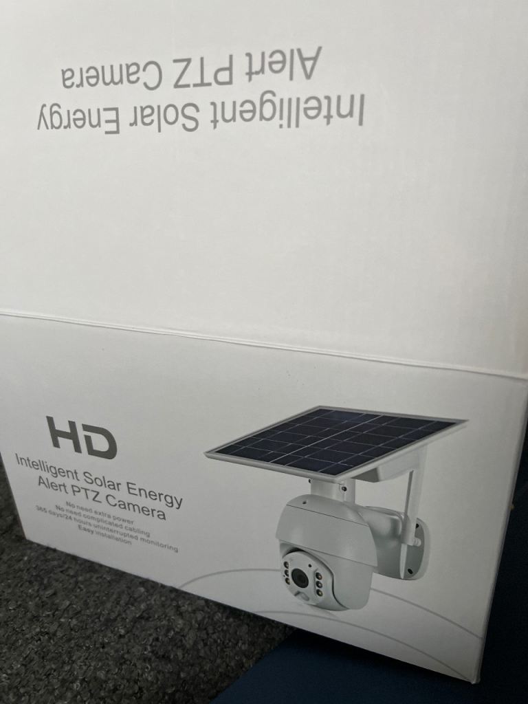 Solar WiFi Security Camera PTZ 360 Outdoor Night Vision NEW