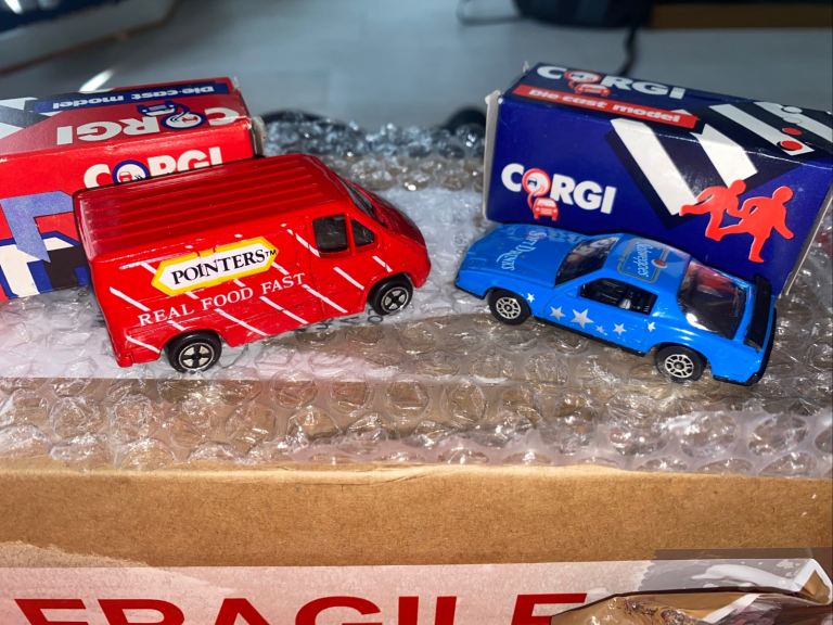 2 1985 vintage corgi cars 