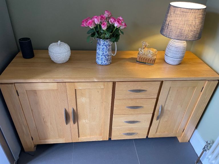 Solid oak sideboard