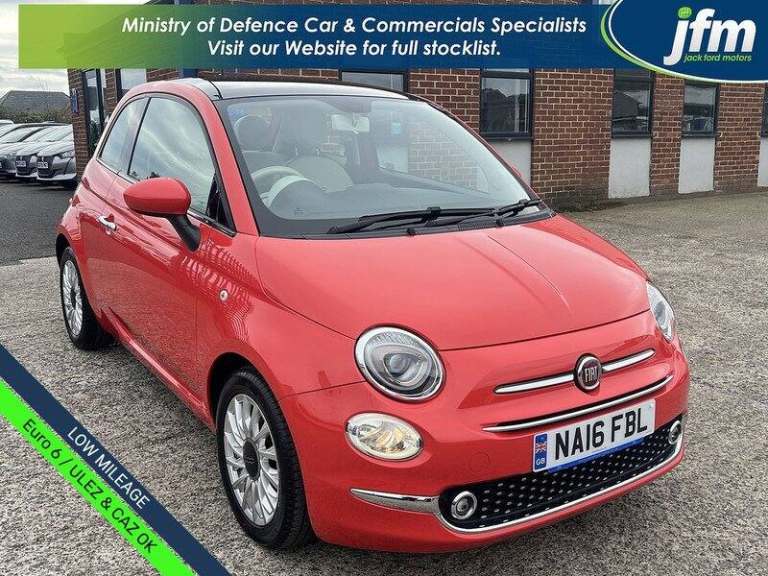 Fiat 500 1.2 Lounge Euro 6 (s/s) Hatchback Petrol Manual