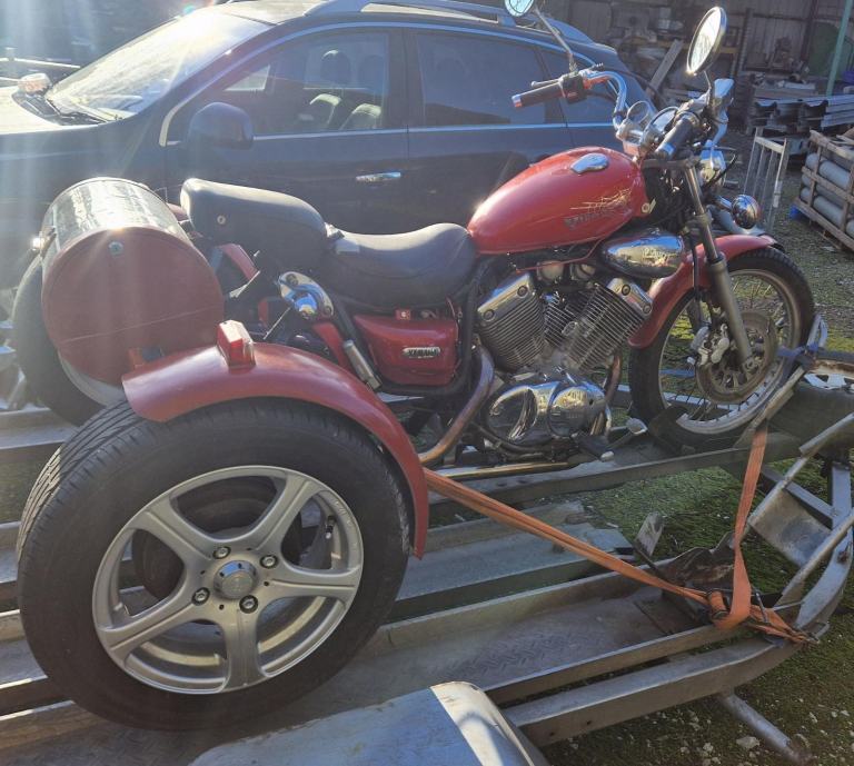 1995 YAMAHA VIRAGO 535 TRIKE THREE WHEELER TRICYCLE SPARES REPAIR PROJECT XV535