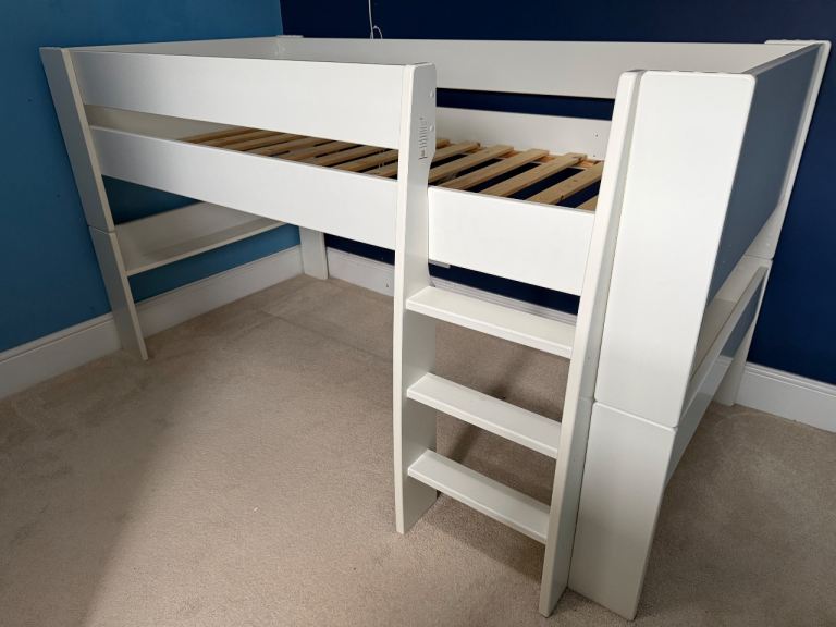 White Mid Sleeper Bed Frame