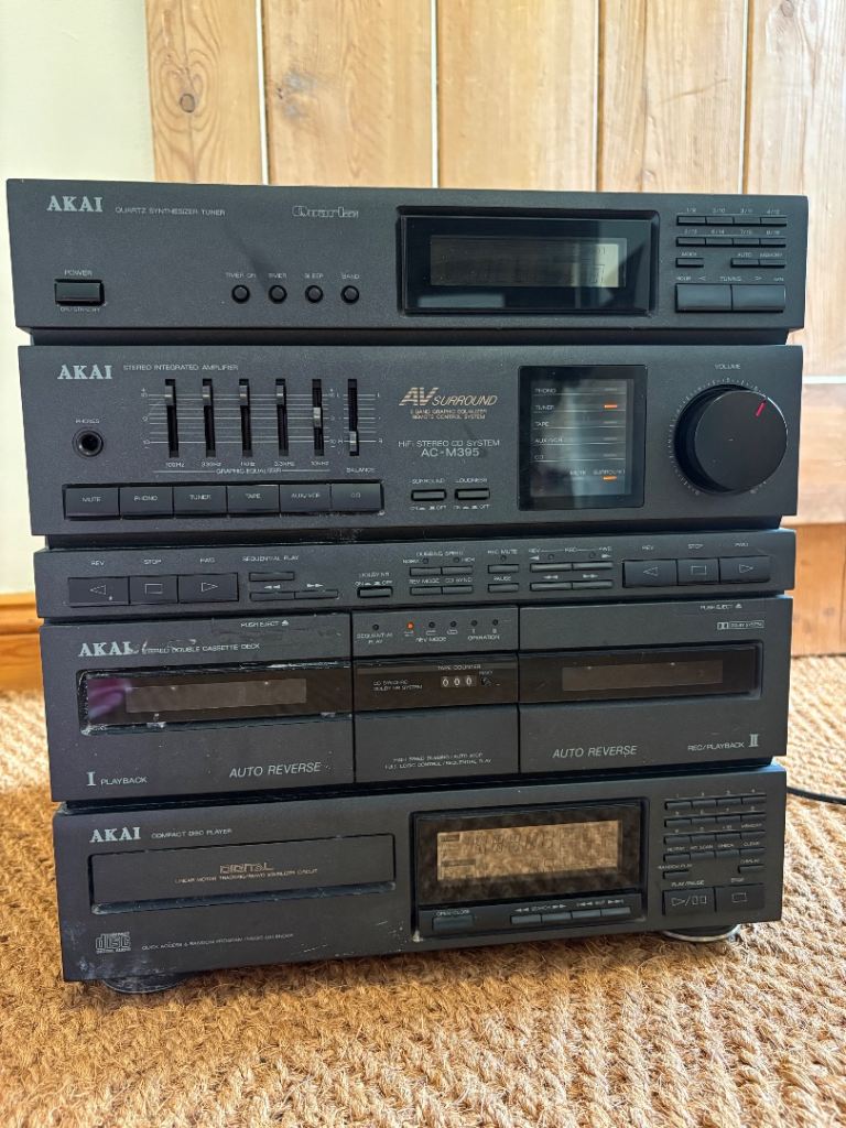 Vintage Akai AC-M395 Hi-Fi Stereo System - Fully Working