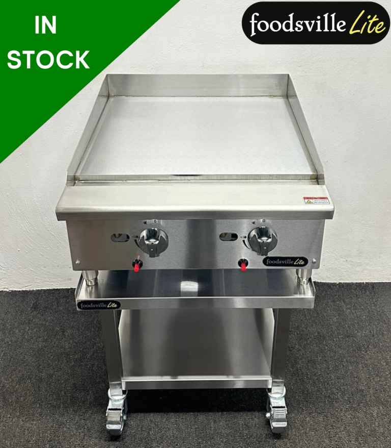 NEW Foodsville Lite Griddle On Mobile Stand - Natural Gas or LPG - PAY OVER 6 MONTHS OR 15% OFF! 