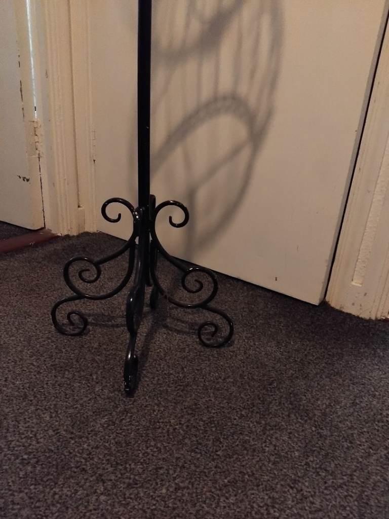 Metal black clothes stand