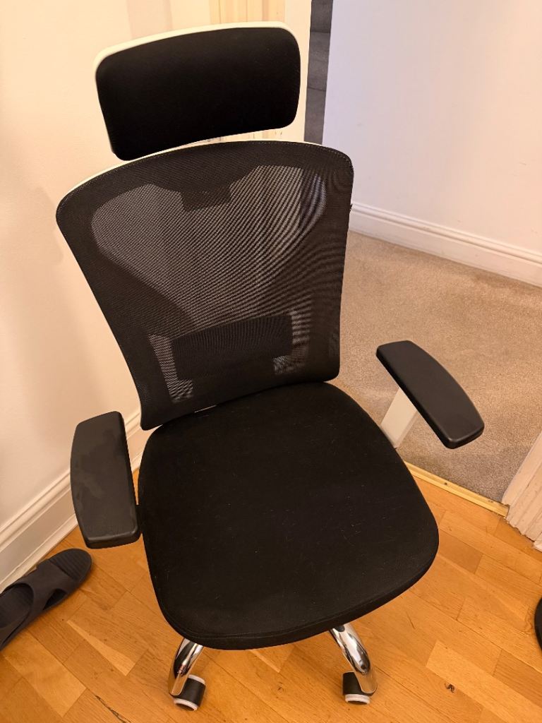 image for HBADA Black and White office chair