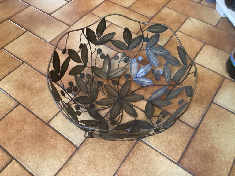Beautiful metal work Fruit bowl 