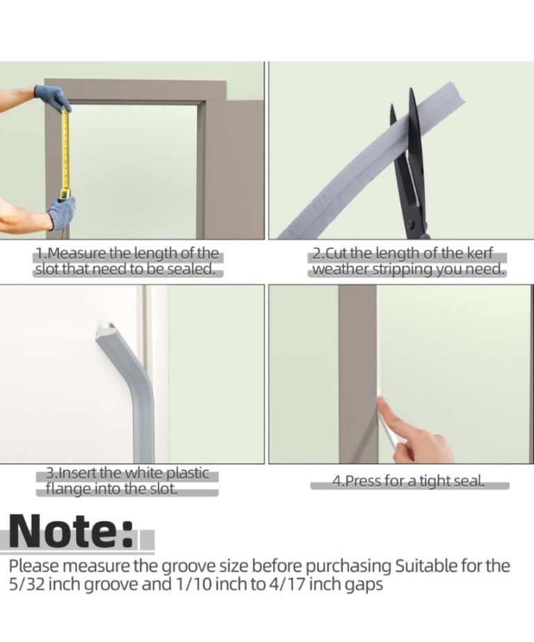 Bnip 15m White Nylon+Foam Kerf Door Window Seal Replacement