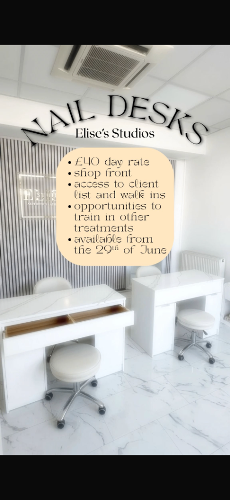 Nail room in salon to rent 