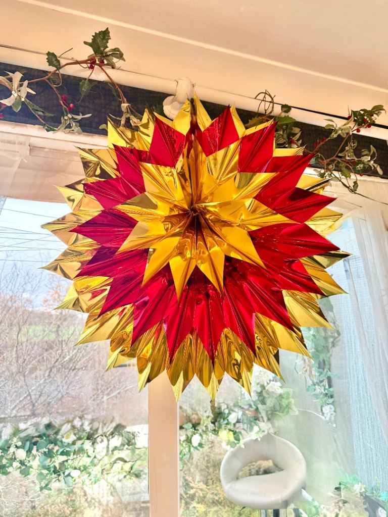 Very large vintage Christmas decorations 80cm each