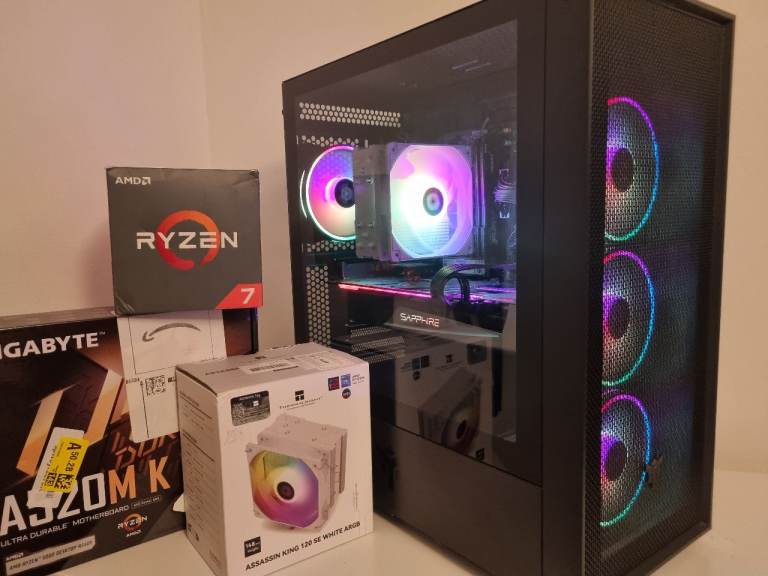 BARGAIN 2K GAMING PC RYZEN 7 RX 5700 XT RAM 16GB SSD 1TB 16threads DESKTOP COMPUTER WORKSTATION