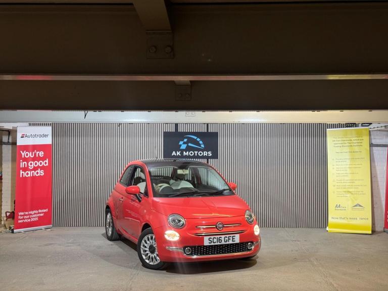 2016 Fiat 500 1.2 Lounge 3dr HATCHBACK PETROL Manual