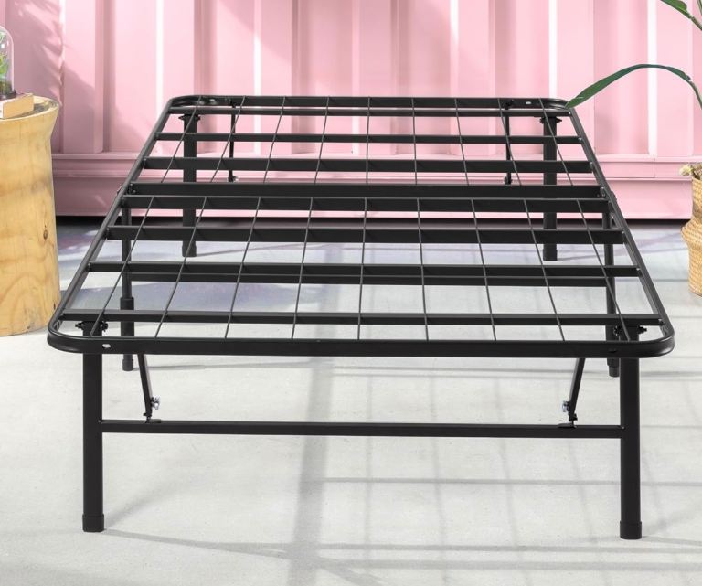 Zinus Smartbase heavy duty single folding metal bed frame