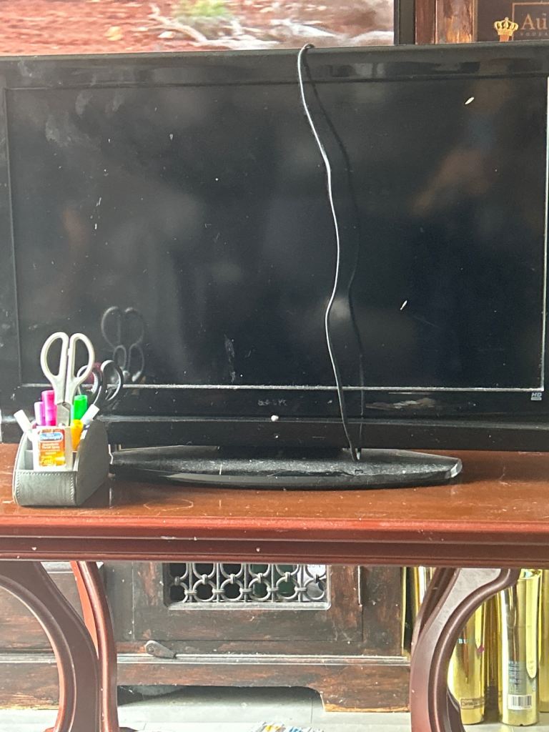 FREE Working TV (Black) - No Remote, Fair Condition
