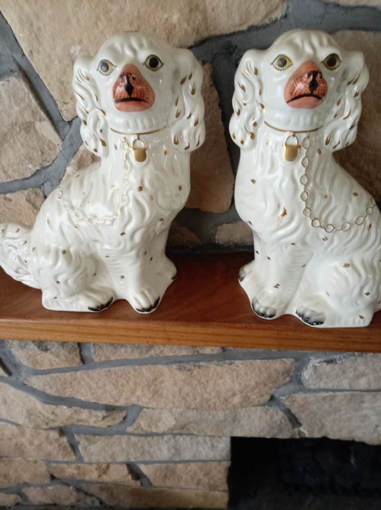 Pair of Staffordshire dogs