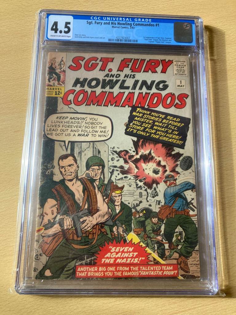 Sgt Fury and his Howling Commandos 1 (1963) - Marvel Comics Silver Age key 1st Nick Fury - CGC 4.5 £