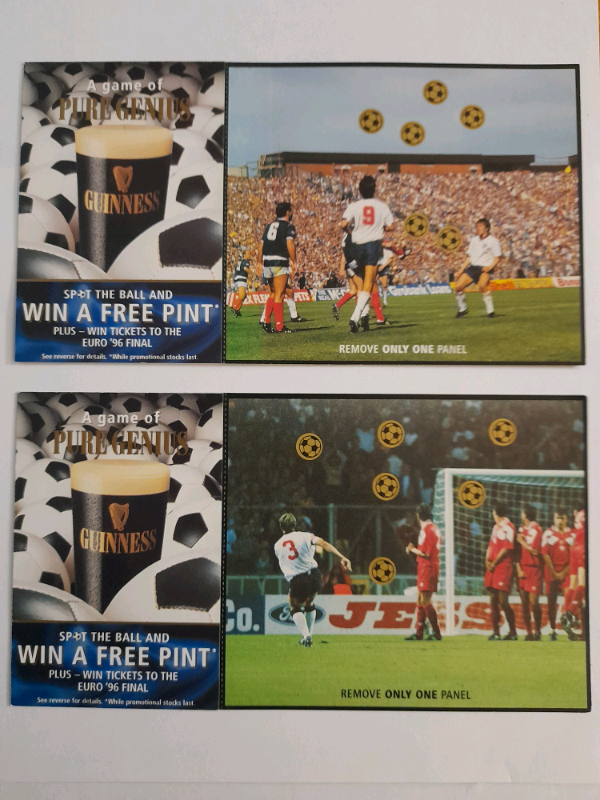 GUINNESS EURO 96 England Scratchcards
