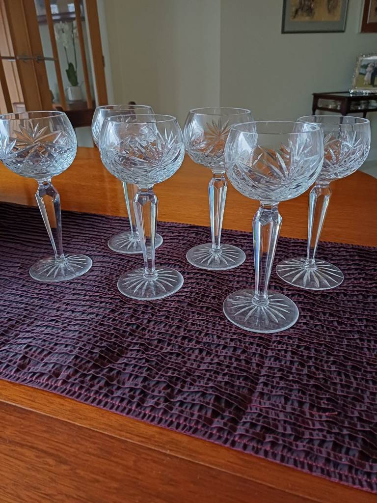 6 hock glasses