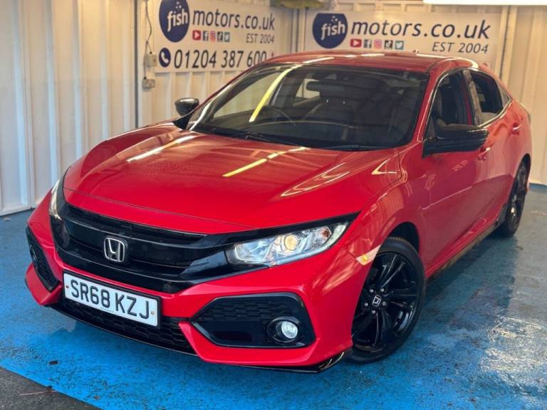2019 68 HONDA CIVIC 1.0 VTEC TURBO SPORT LINE HATCHBACK 5DR PETROL MANUAL EURO 6