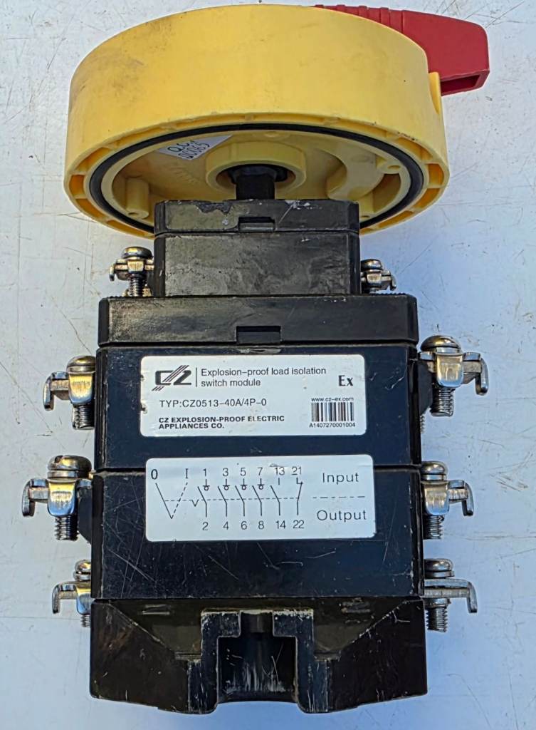 CZ -CZ0513-40A Explosion Proof Isolating Switch. READ DESCRIPTION PLEASE.