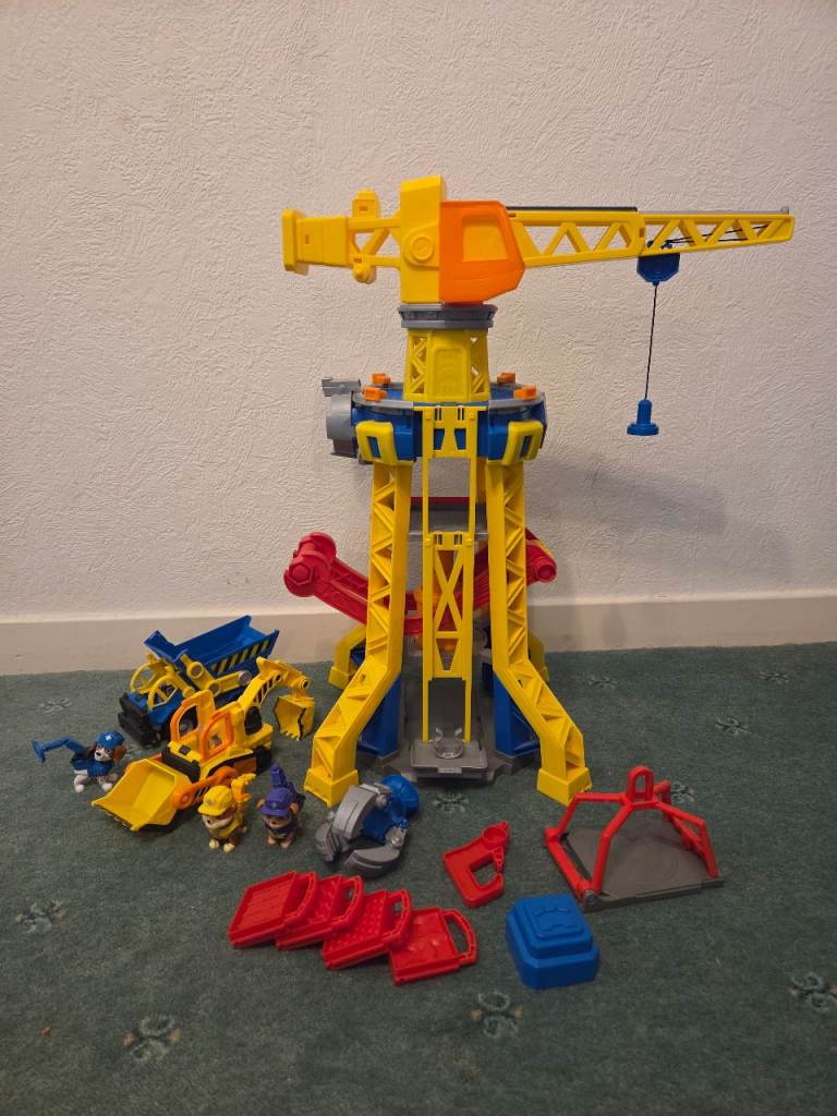 image for Paw Patrol Rubble Ultimate Barkyard Crane Tower