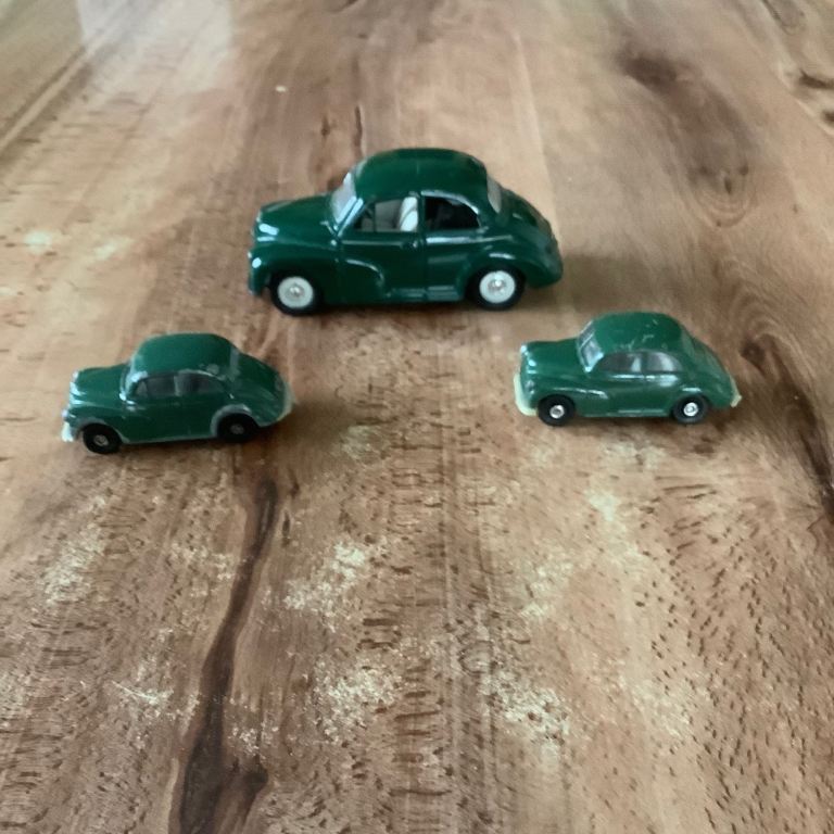 3 x Morris 1000 die cast cars