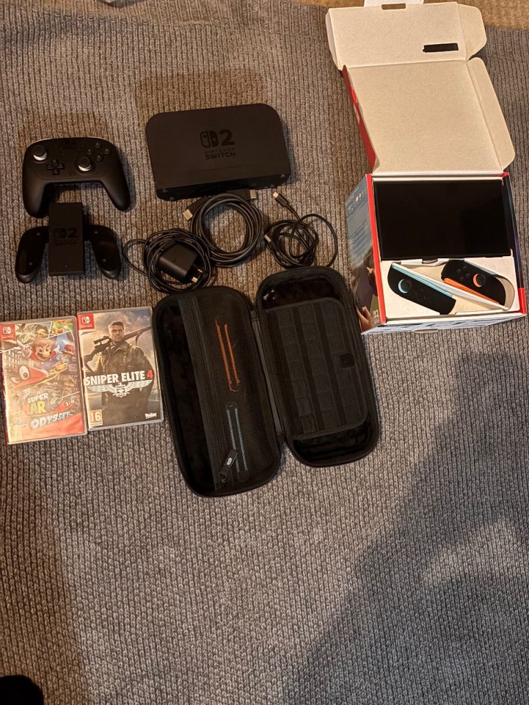 Nintendo Switch 2 in box with accessories