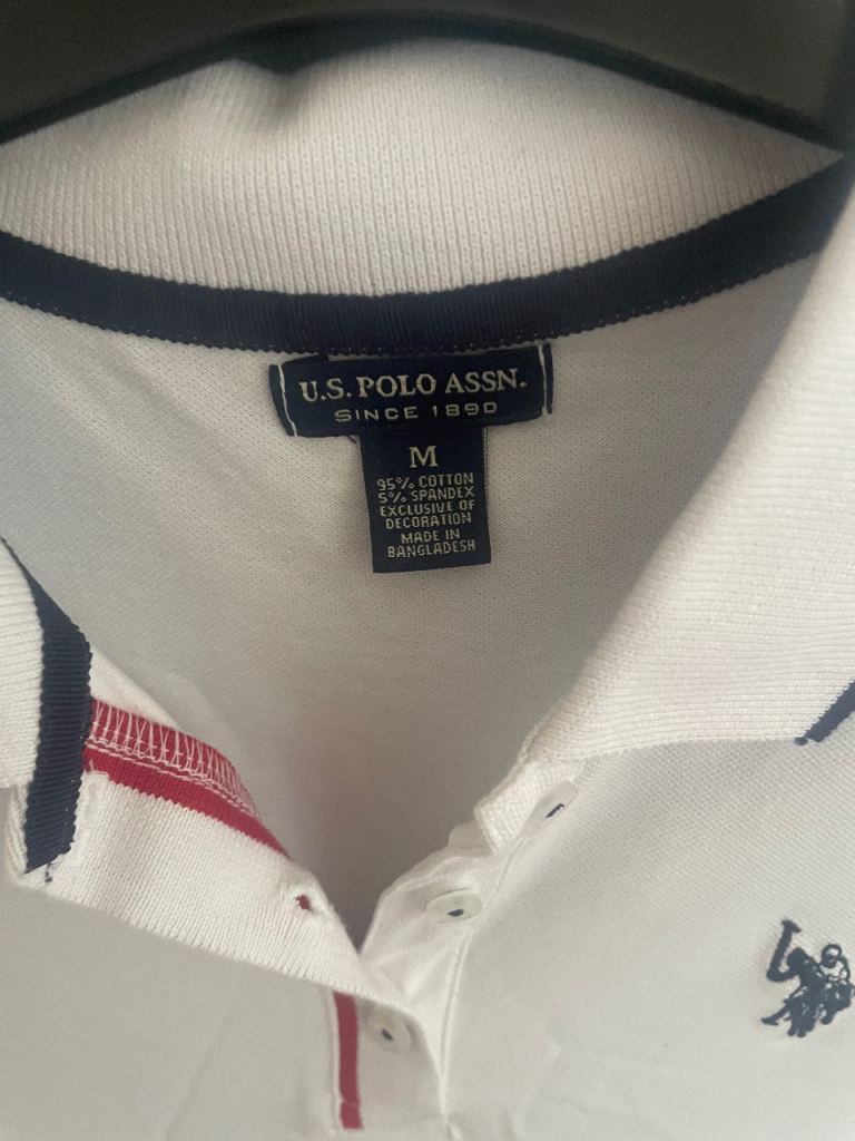 U.S. POLO ASSN. White Polo Dress – Size M, Brand New with Tags