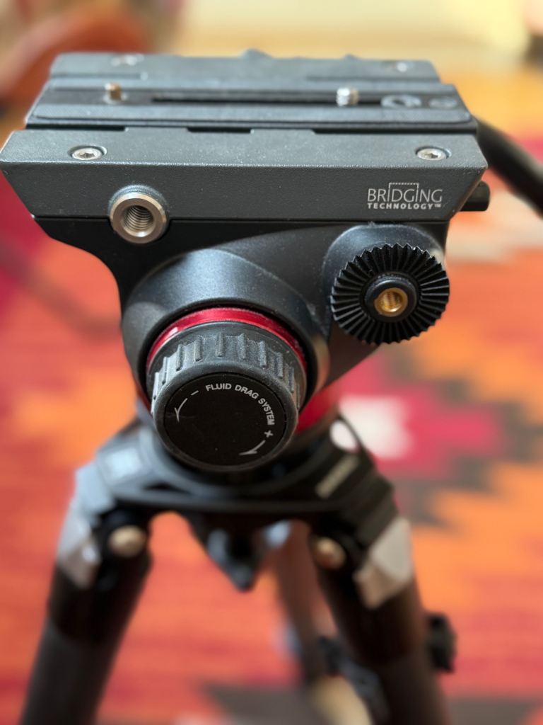 Large Carbon fibre video tripod and head