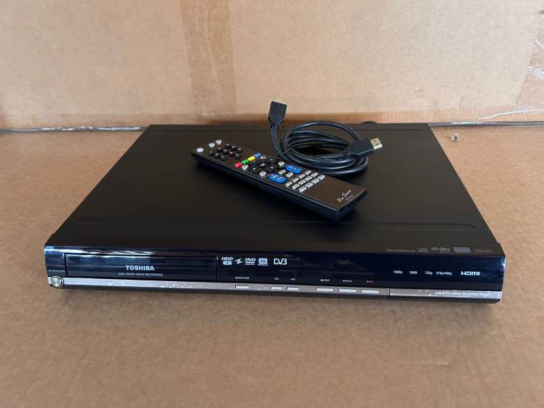 Toshiba RD-88DT-K-TB 160GB HDD DVD Recorder HDMI DVR + Fully Working + remote