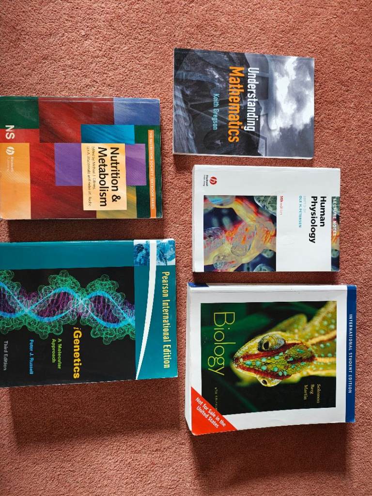 University Books suitable for Veterinary, Human Nutrition, Animal Nutrition or Dietetics courses