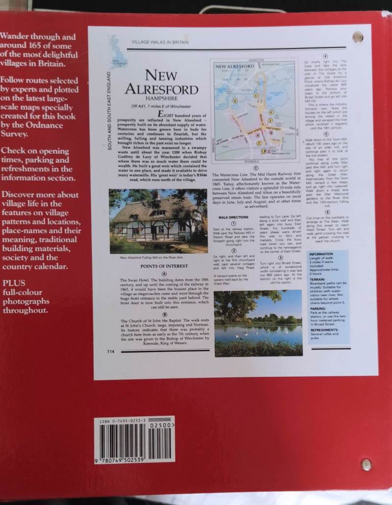 Village Walks in Britain = AA Guide = Binder =