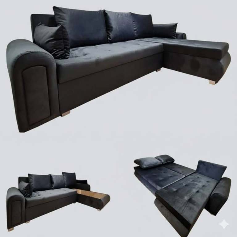 CASH ON DELIVERY - Berlin High Quality Polyester Universal Sofa Bed With Storage (8 Colours)