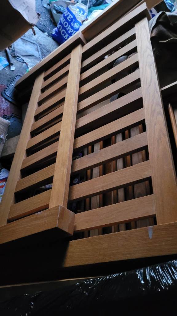 Standard double bed , solid wood, used, dismantled 