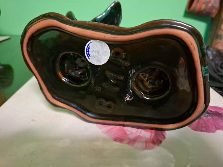 4 vintage Canadian blue  Mountain pottery elephants collectors pieces.