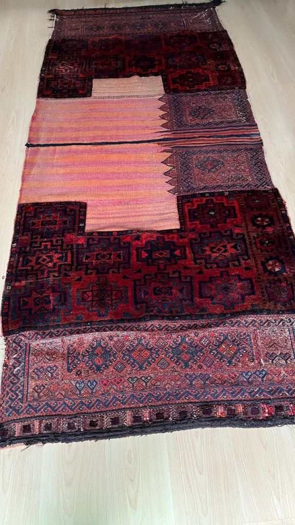 Afghan Soumak mixed technique rug 