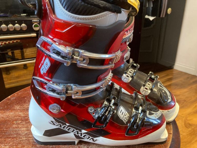 Salomon 90 Size 28 4 Strap Micro Adjustable Ski Boots 