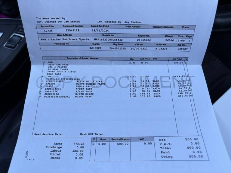 2018 BMW 1 Series 3.0 M140i Shadow Edition Hatchback 5dr Petrol Auto Euro 6 (s/s) (340 ps) Hatchb...